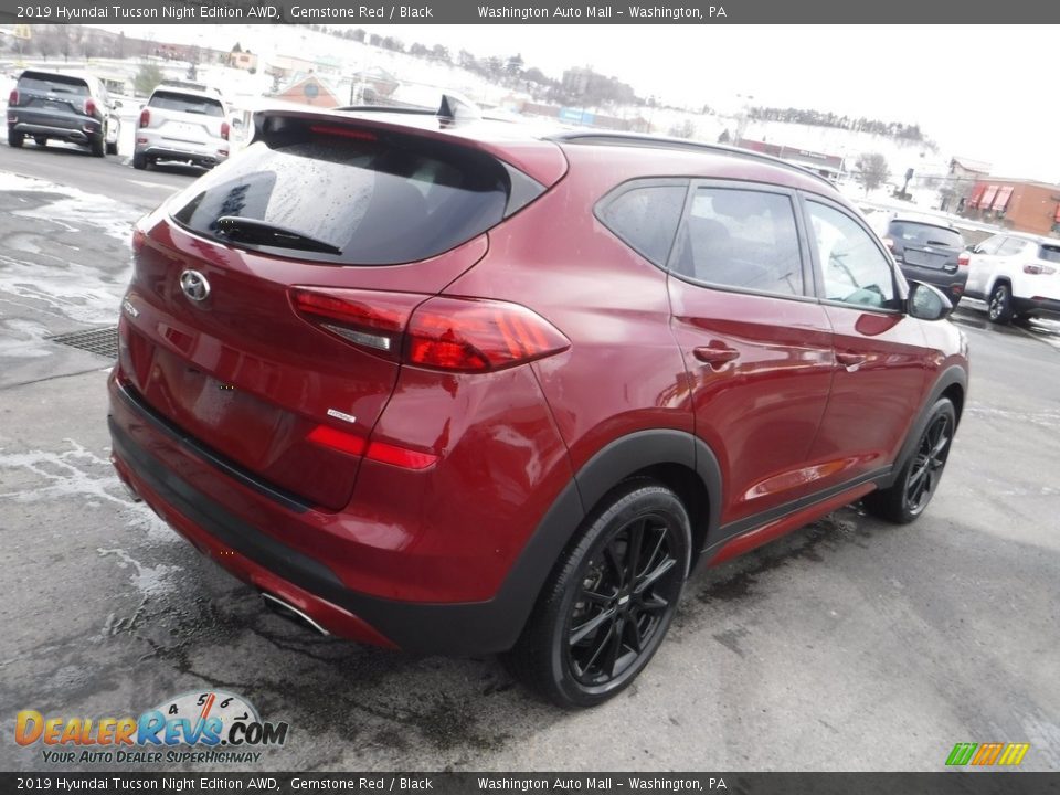 2019 Hyundai Tucson Night Edition AWD Gemstone Red / Black Photo #10