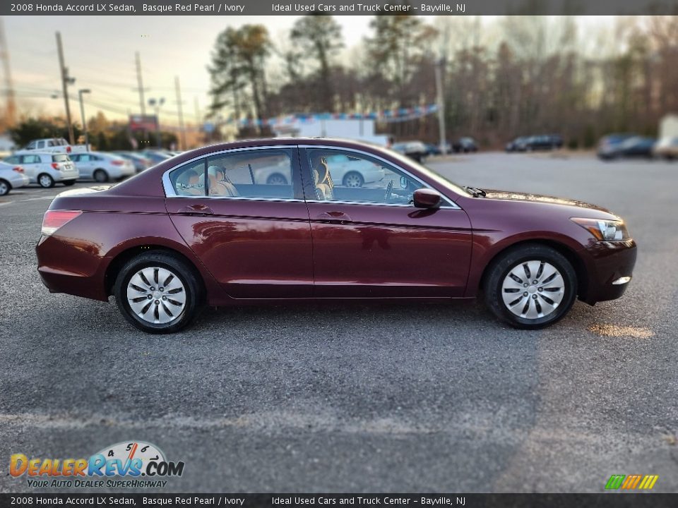 2008 Honda Accord LX Sedan Basque Red Pearl / Ivory Photo #6