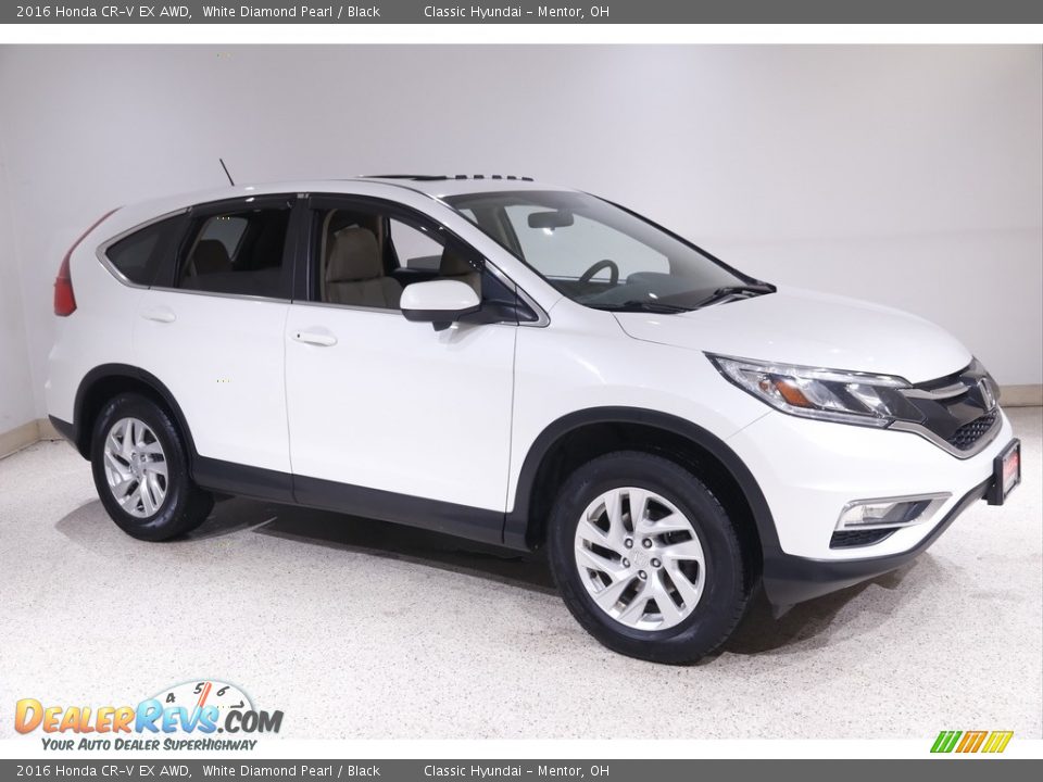 White Diamond Pearl 2016 Honda CR-V EX AWD Photo #1