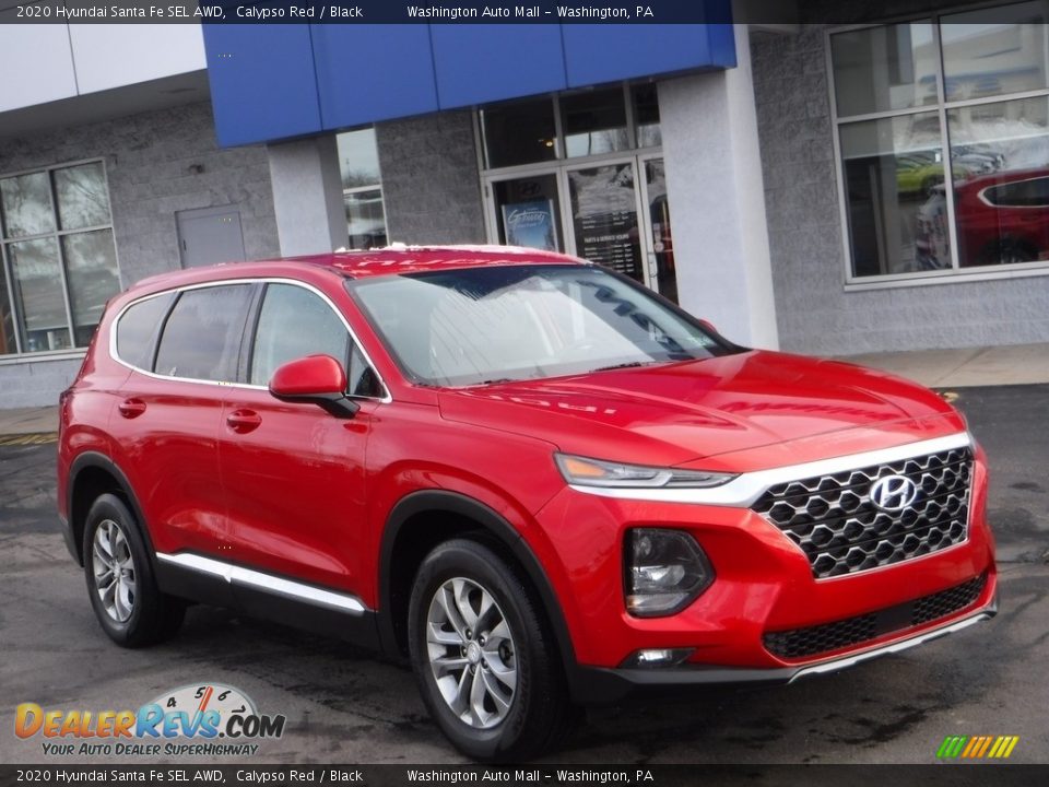 2020 Hyundai Santa Fe SEL AWD Calypso Red / Black Photo #1