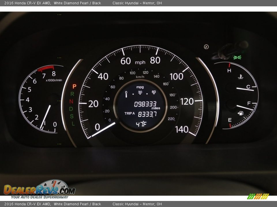 2016 Honda CR-V EX AWD Gauges Photo #8