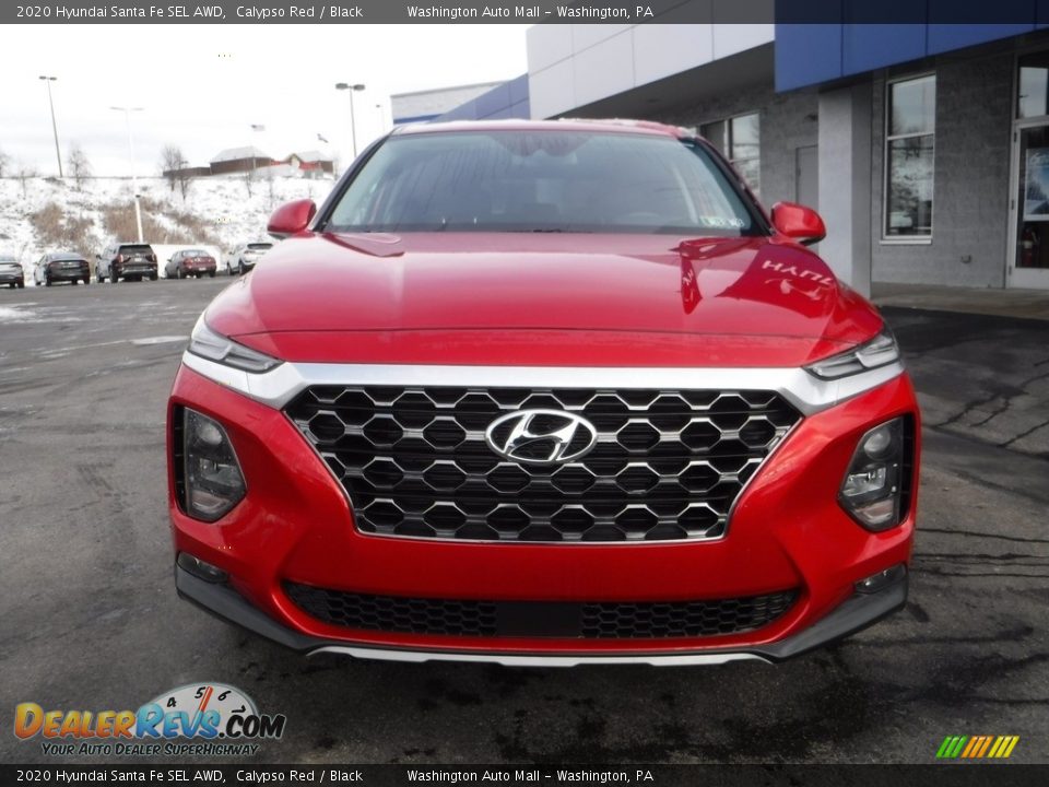 2020 Hyundai Santa Fe SEL AWD Calypso Red / Black Photo #4