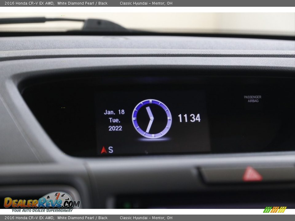 2016 Honda CR-V EX AWD White Diamond Pearl / Black Photo #10