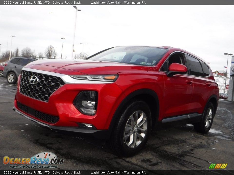 2020 Hyundai Santa Fe SEL AWD Calypso Red / Black Photo #5