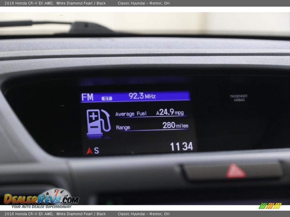 2016 Honda CR-V EX AWD White Diamond Pearl / Black Photo #12