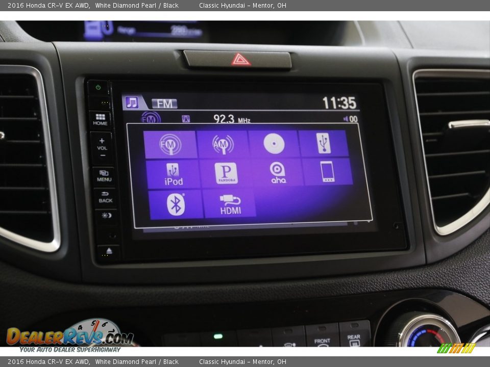 2016 Honda CR-V EX AWD White Diamond Pearl / Black Photo #13