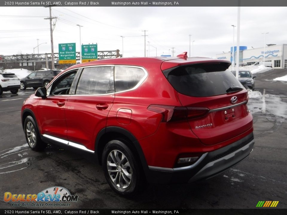 2020 Hyundai Santa Fe SEL AWD Calypso Red / Black Photo #7