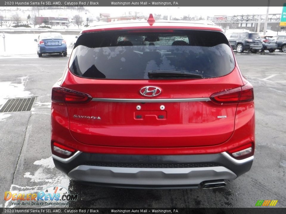 2020 Hyundai Santa Fe SEL AWD Calypso Red / Black Photo #8