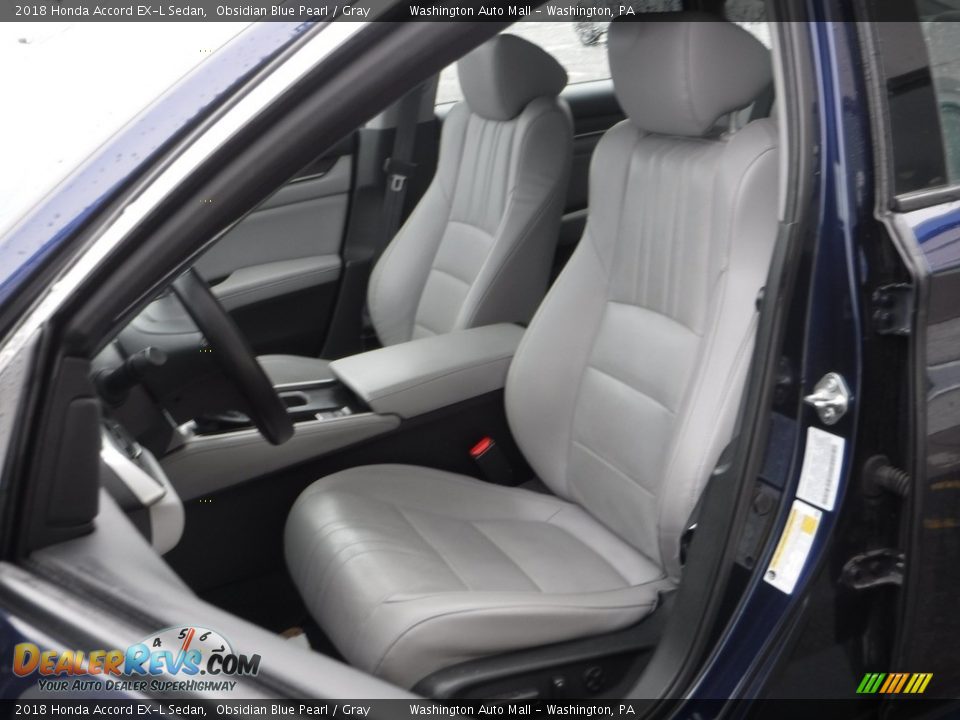 Gray Interior - 2018 Honda Accord EX-L Sedan Photo #16