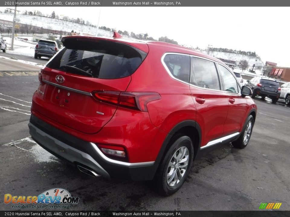 2020 Hyundai Santa Fe SEL AWD Calypso Red / Black Photo #9