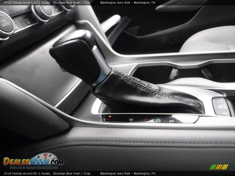 2018 Honda Accord EX-L Sedan Obsidian Blue Pearl / Gray Photo #19