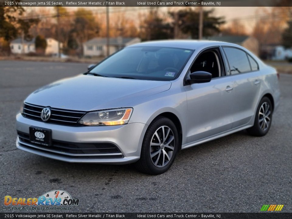 2015 Volkswagen Jetta SE Sedan Reflex Silver Metallic / Titan Black Photo #1