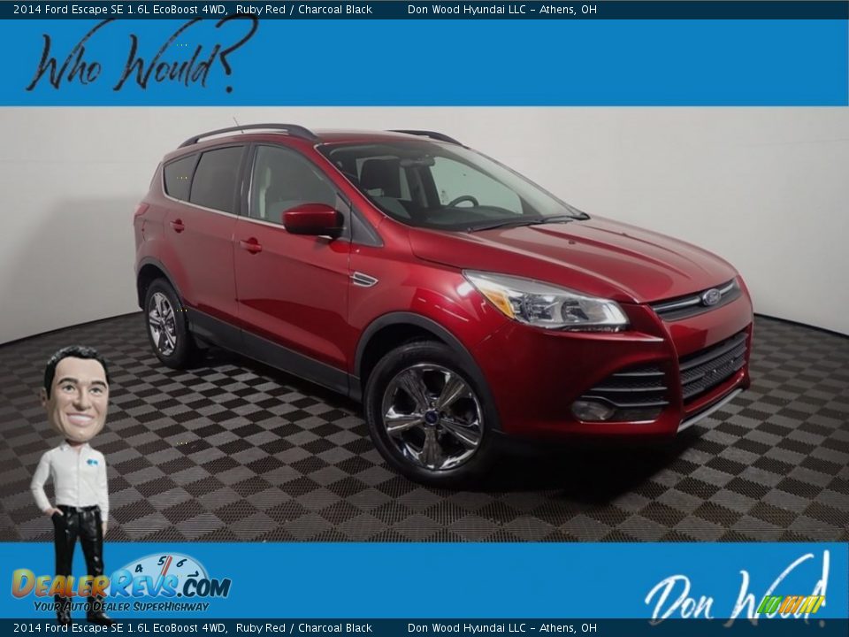 2014 Ford Escape SE 1.6L EcoBoost 4WD Ruby Red / Charcoal Black Photo #1