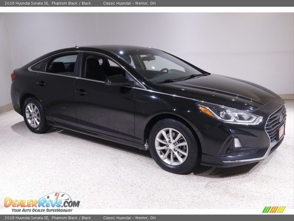 2018 Hyundai Sonata SE Phantom Black / Black Photo #1