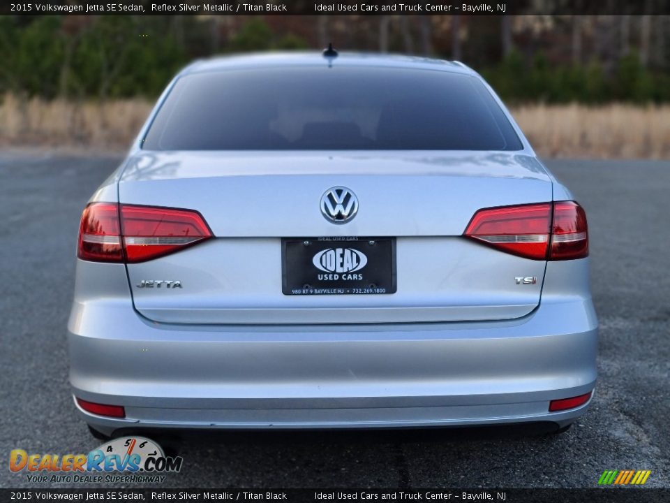 2015 Volkswagen Jetta SE Sedan Reflex Silver Metallic / Titan Black Photo #4