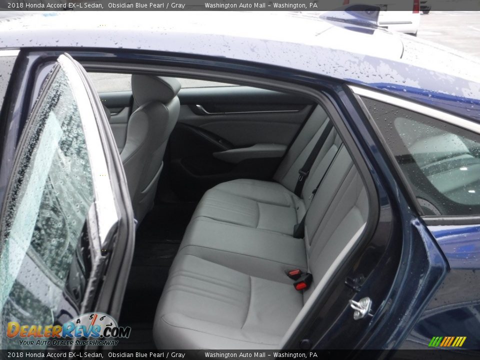 2018 Honda Accord EX-L Sedan Obsidian Blue Pearl / Gray Photo #29
