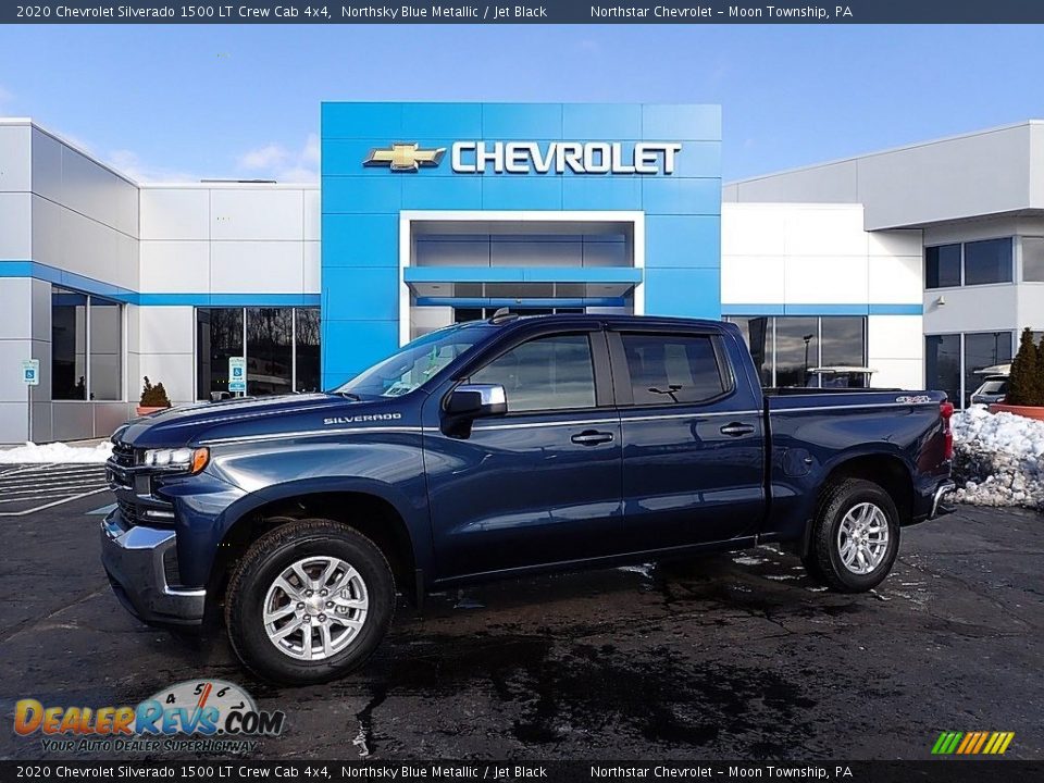 2020 Chevrolet Silverado 1500 LT Crew Cab 4x4 Northsky Blue Metallic / Jet Black Photo #1