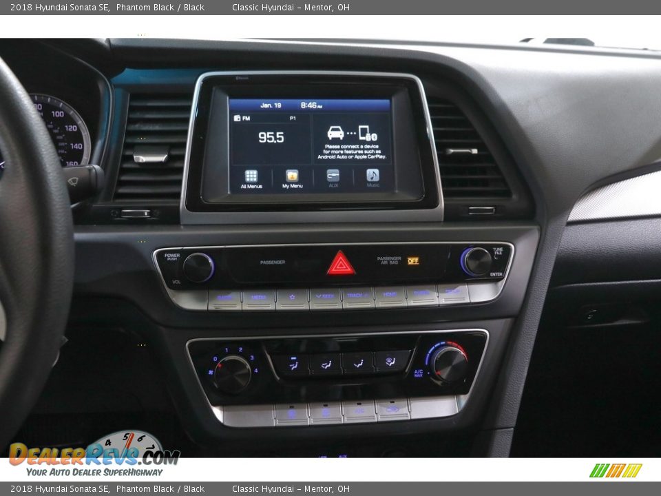 2018 Hyundai Sonata SE Phantom Black / Black Photo #9
