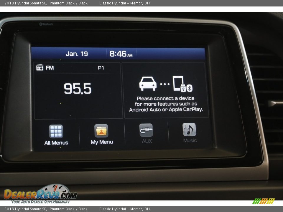 2018 Hyundai Sonata SE Phantom Black / Black Photo #10