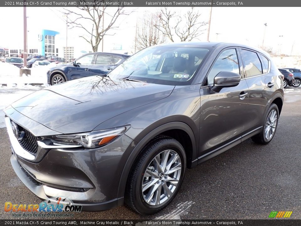 2021 Mazda CX-5 Grand Touring AWD Machine Gray Metallic / Black Photo #7