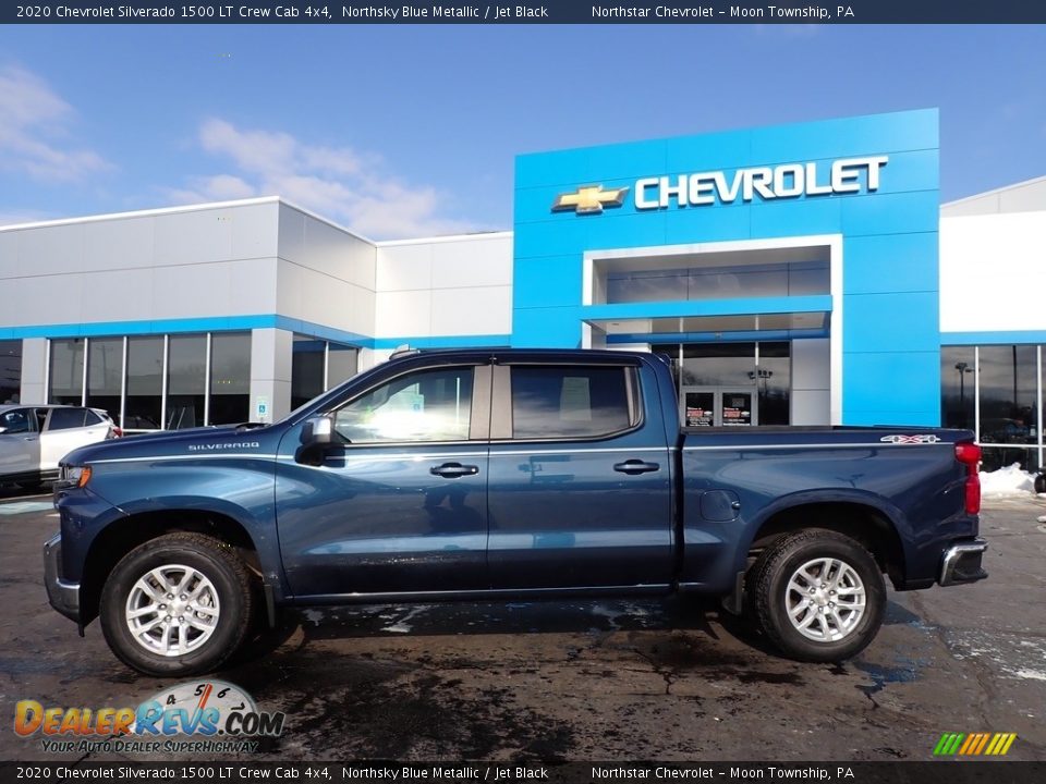 2020 Chevrolet Silverado 1500 LT Crew Cab 4x4 Northsky Blue Metallic / Jet Black Photo #3