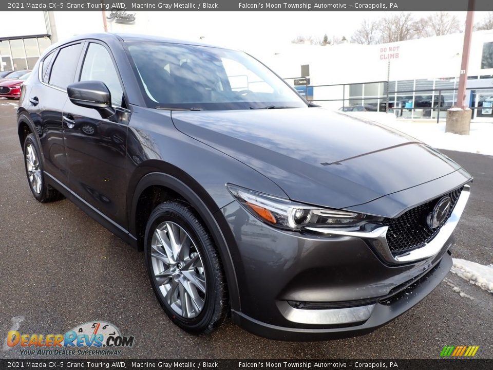 Front 3/4 View of 2021 Mazda CX-5 Grand Touring AWD Photo #9