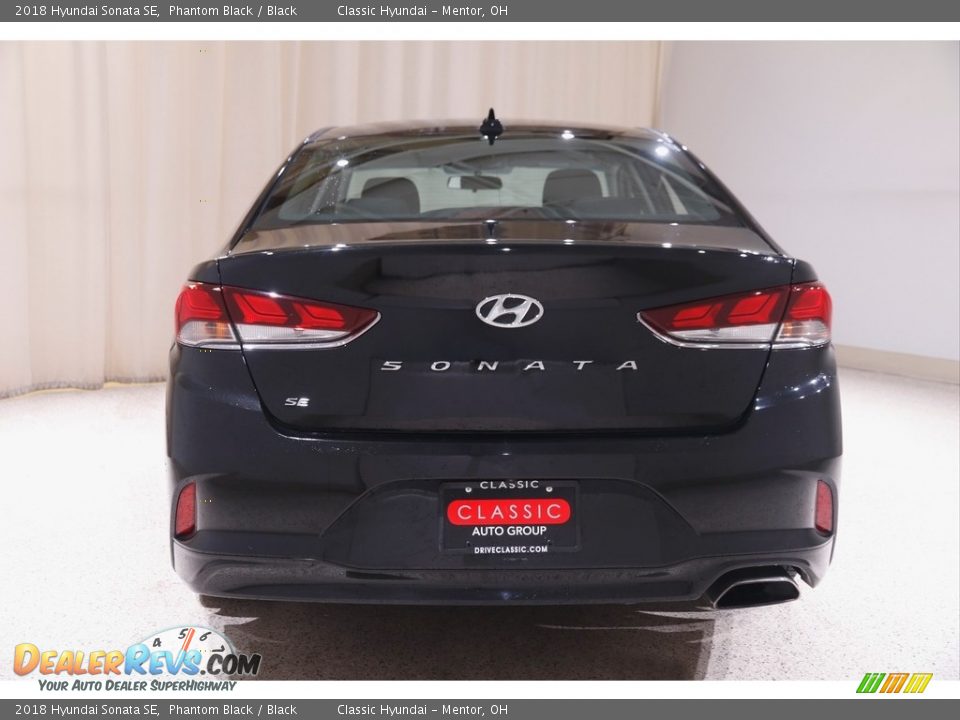 2018 Hyundai Sonata SE Phantom Black / Black Photo #17