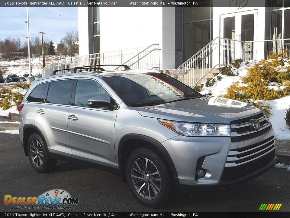 2019 Toyota Highlander XLE AWD Celestial Silver Metallic / Ash Photo #1