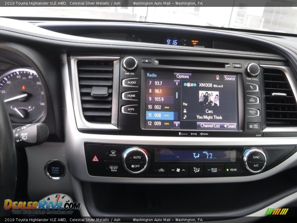 2019 Toyota Highlander XLE AWD Celestial Silver Metallic / Ash Photo #4