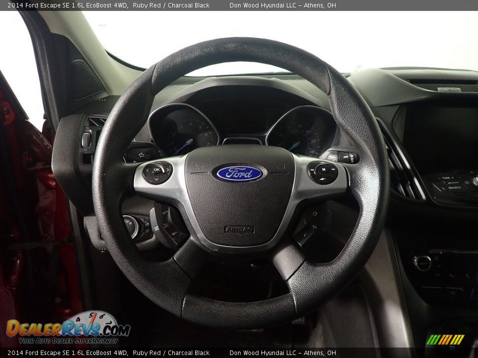 2014 Ford Escape SE 1.6L EcoBoost 4WD Ruby Red / Charcoal Black Photo #28