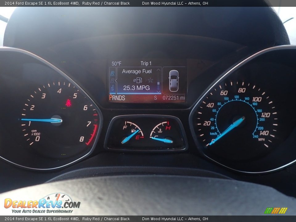 2014 Ford Escape SE 1.6L EcoBoost 4WD Ruby Red / Charcoal Black Photo #29