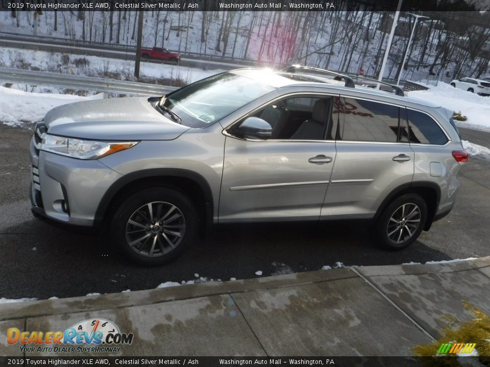 2019 Toyota Highlander XLE AWD Celestial Silver Metallic / Ash Photo #14