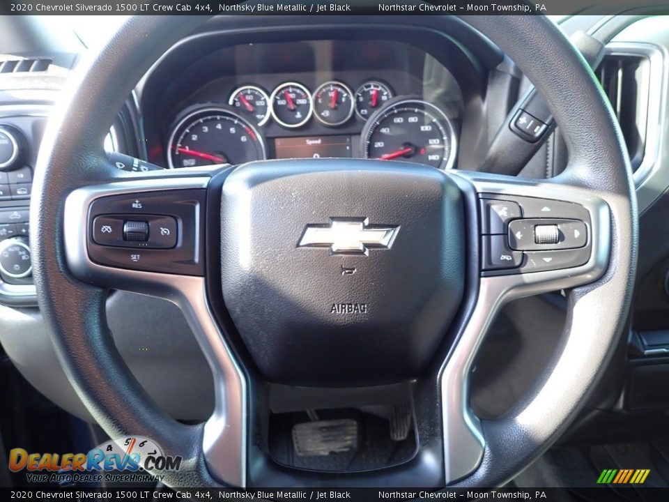 2020 Chevrolet Silverado 1500 LT Crew Cab 4x4 Northsky Blue Metallic / Jet Black Photo #25