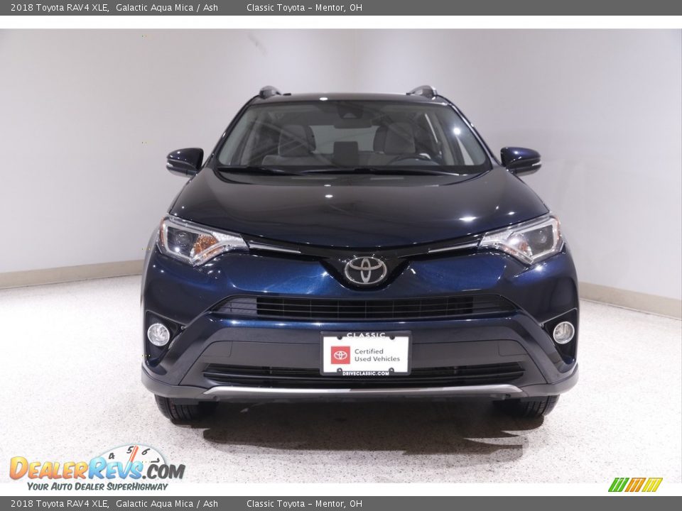 2018 Toyota RAV4 XLE Galactic Aqua Mica / Ash Photo #2