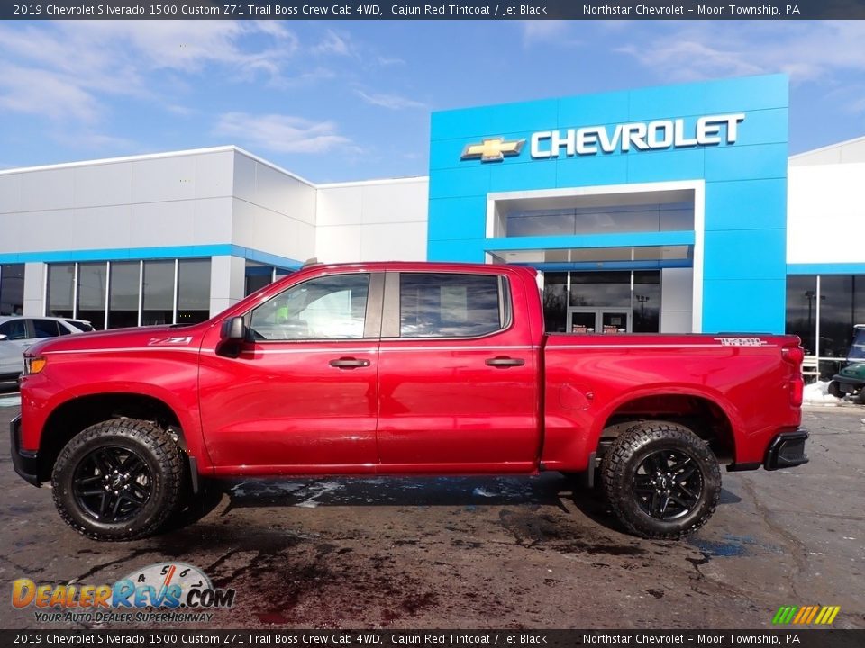 2019 Chevrolet Silverado 1500 Custom Z71 Trail Boss Crew Cab 4WD Cajun Red Tintcoat / Jet Black Photo #3