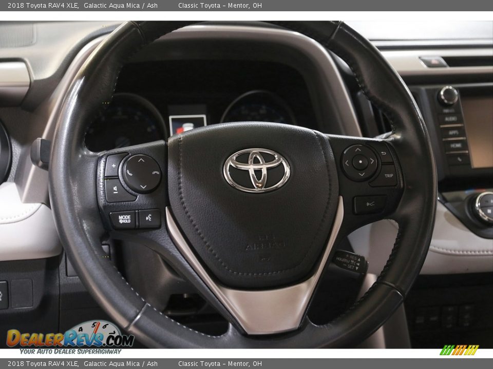 2018 Toyota RAV4 XLE Galactic Aqua Mica / Ash Photo #7