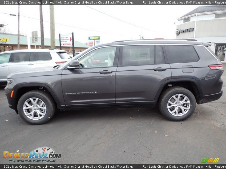 2021 Jeep Grand Cherokee L Limited 4x4 Granite Crystal Metallic / Global Black/Wicker Beige Photo #2