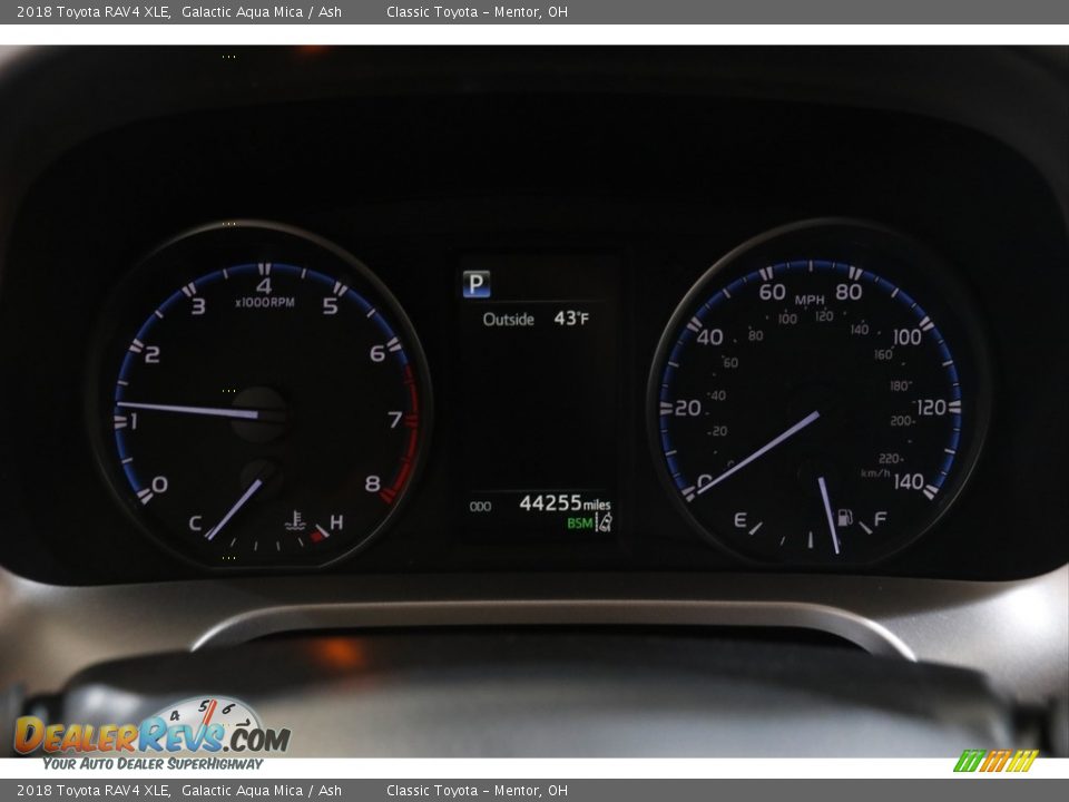 2018 Toyota RAV4 XLE Galactic Aqua Mica / Ash Photo #8