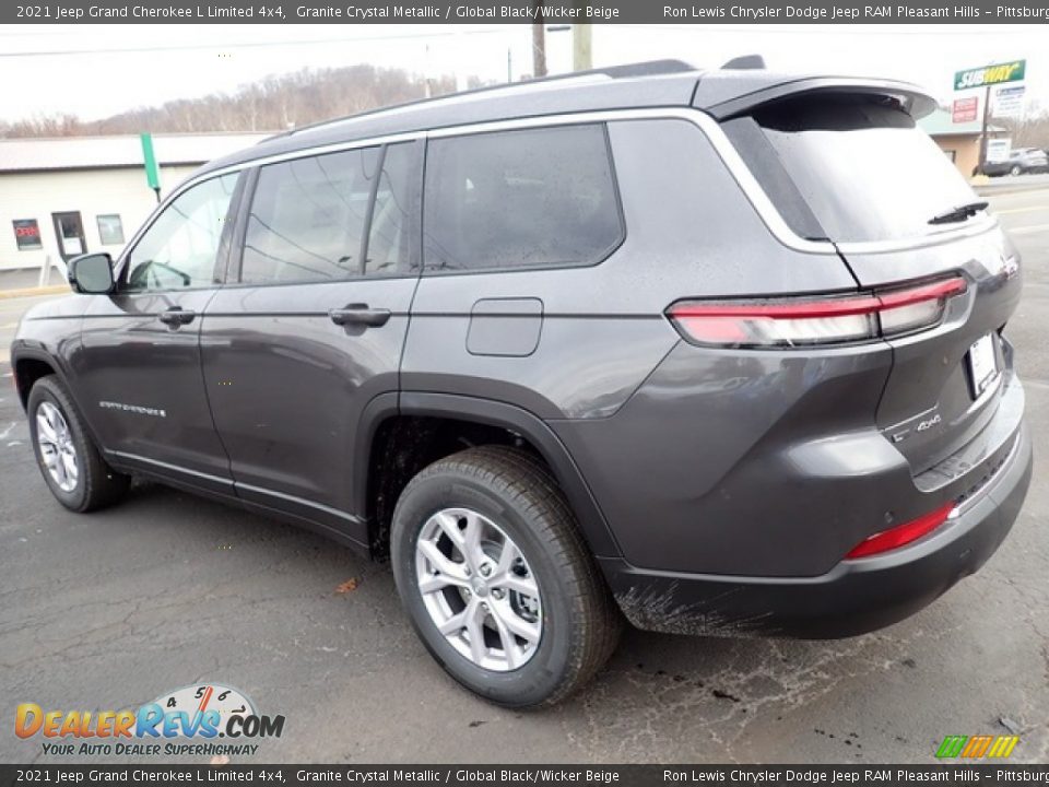 2021 Jeep Grand Cherokee L Limited 4x4 Granite Crystal Metallic / Global Black/Wicker Beige Photo #3