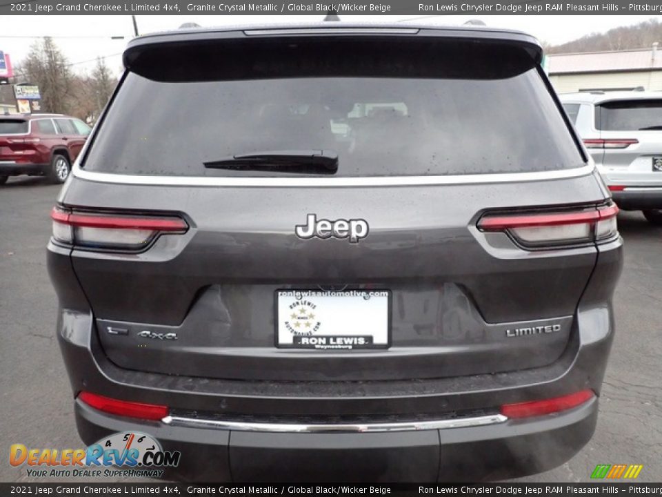 2021 Jeep Grand Cherokee L Limited 4x4 Granite Crystal Metallic / Global Black/Wicker Beige Photo #4