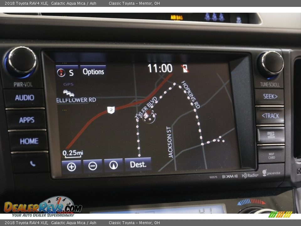 2018 Toyota RAV4 XLE Galactic Aqua Mica / Ash Photo #12