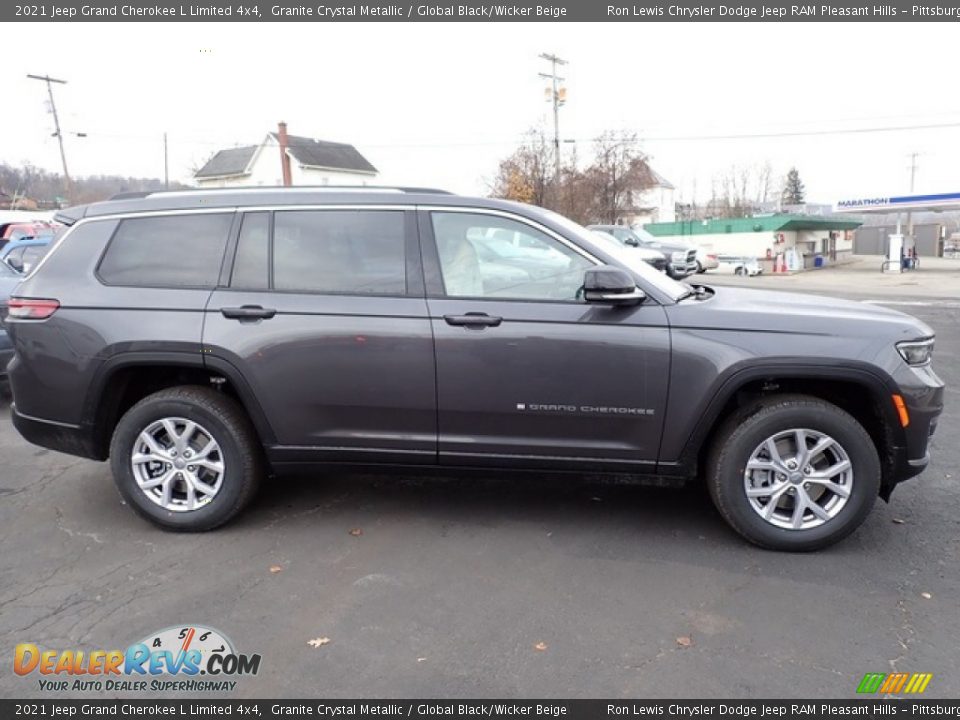 2021 Jeep Grand Cherokee L Limited 4x4 Granite Crystal Metallic / Global Black/Wicker Beige Photo #7