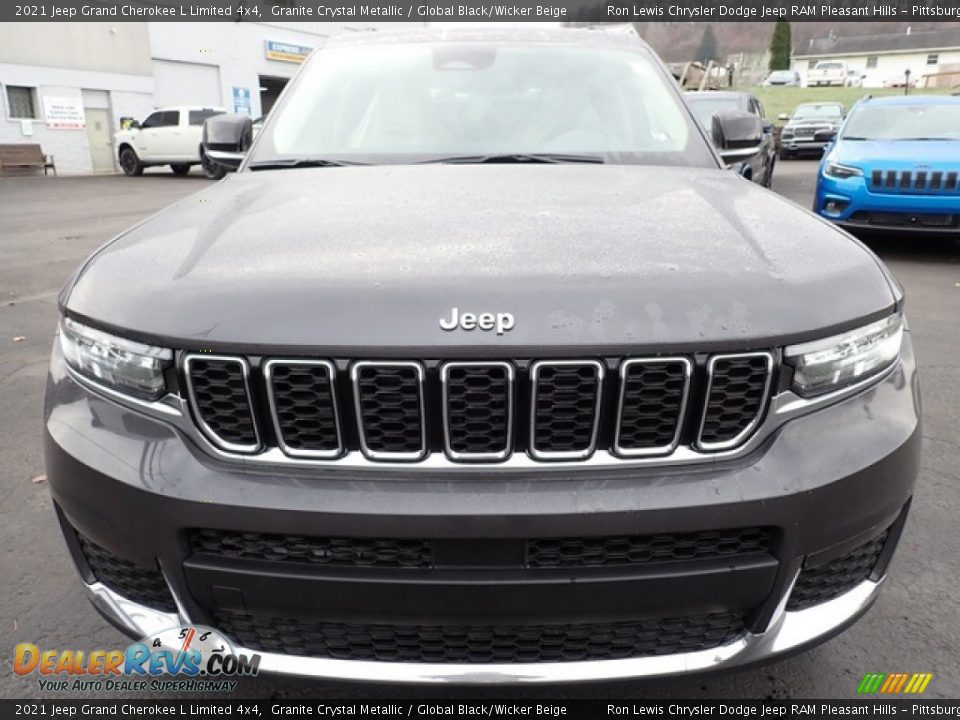 2021 Jeep Grand Cherokee L Limited 4x4 Granite Crystal Metallic / Global Black/Wicker Beige Photo #9