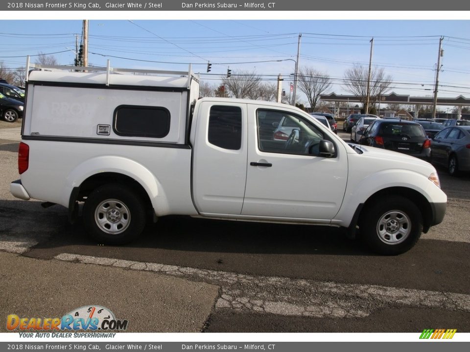2018 Nissan Frontier S King Cab Glacier White / Steel Photo #4