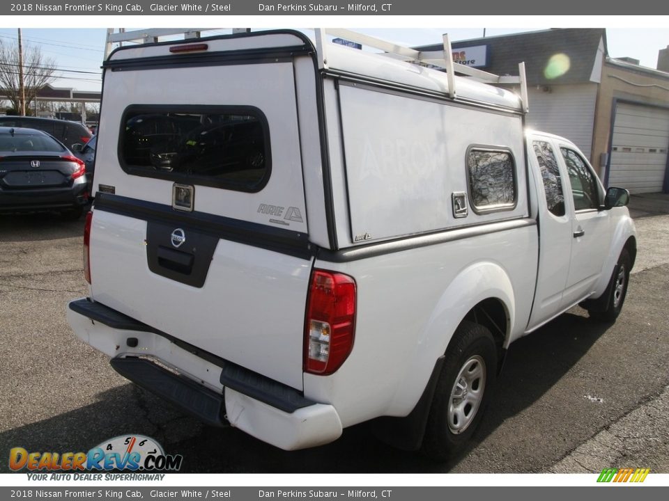 2018 Nissan Frontier S King Cab Glacier White / Steel Photo #5