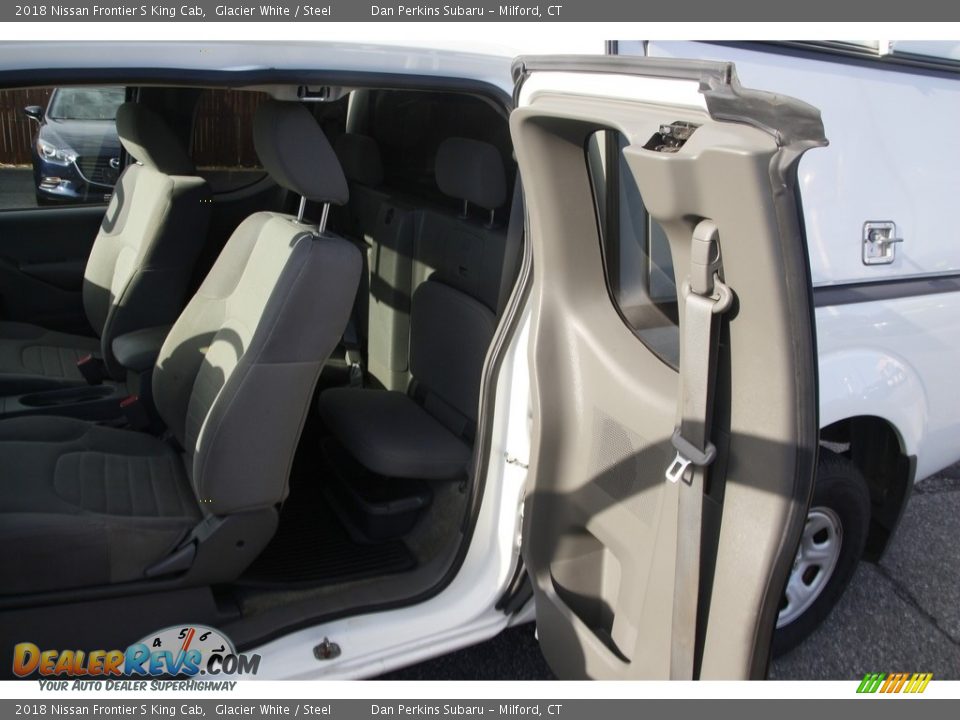 2018 Nissan Frontier S King Cab Glacier White / Steel Photo #11