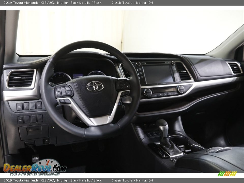 2019 Toyota Highlander XLE AWD Midnight Black Metallic / Black Photo #6