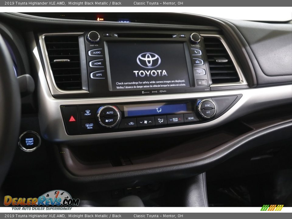 2019 Toyota Highlander XLE AWD Midnight Black Metallic / Black Photo #9
