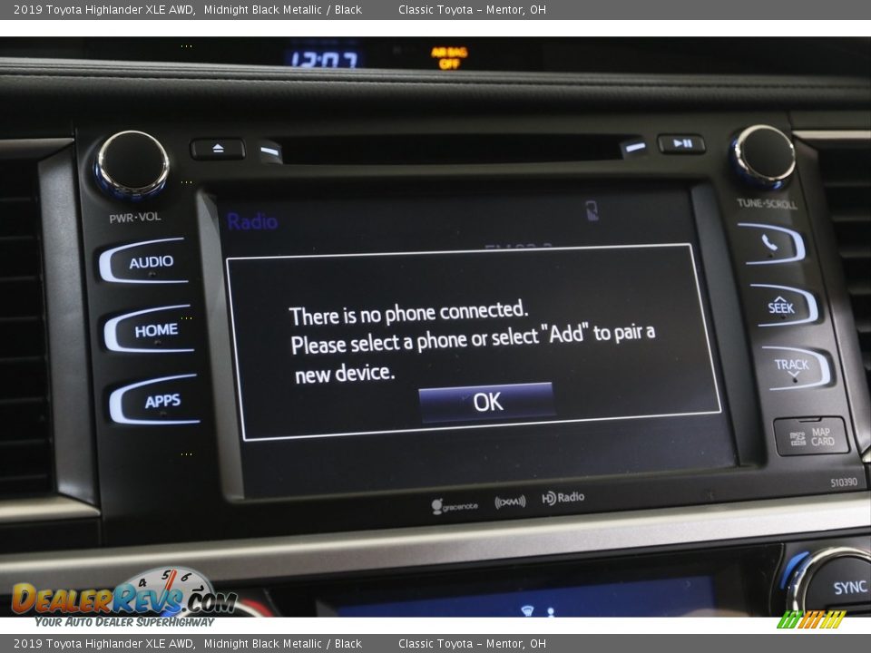 2019 Toyota Highlander XLE AWD Midnight Black Metallic / Black Photo #11