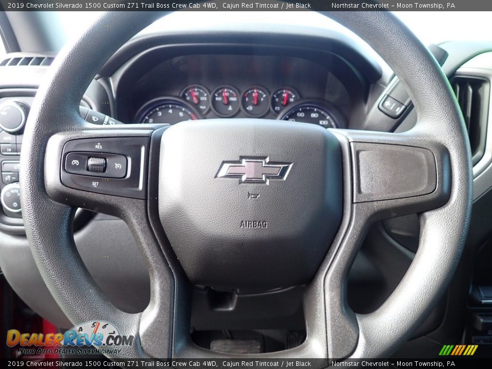 2019 Chevrolet Silverado 1500 Custom Z71 Trail Boss Crew Cab 4WD Cajun Red Tintcoat / Jet Black Photo #25